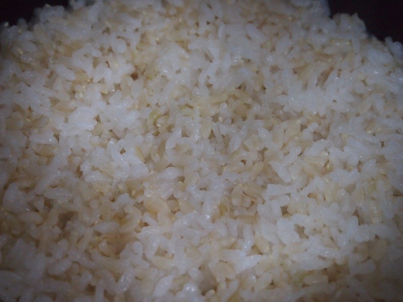 炊き立てのファンケル発芽米